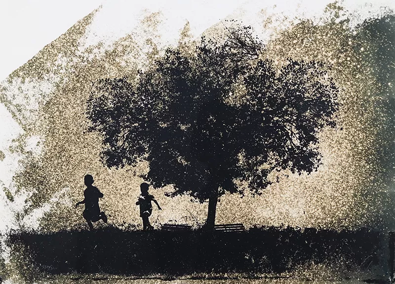 Vhils-Corre-serigrafia sobre papel