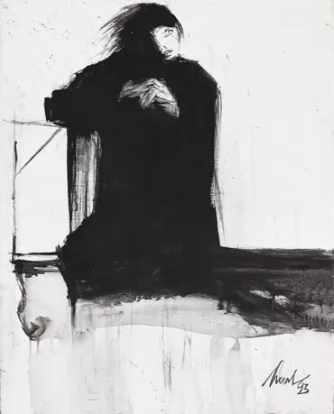 Artur Bual Acrílico sobre tela Dim.: 82x60cm Dim. mold: 92x70cm