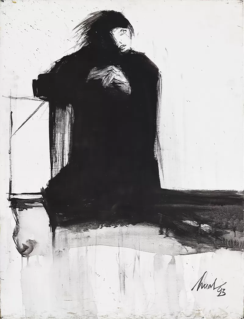 Artur Bual Acrílico sobre tela Dim.: 82x60cm Dim. mold: 92x70cm