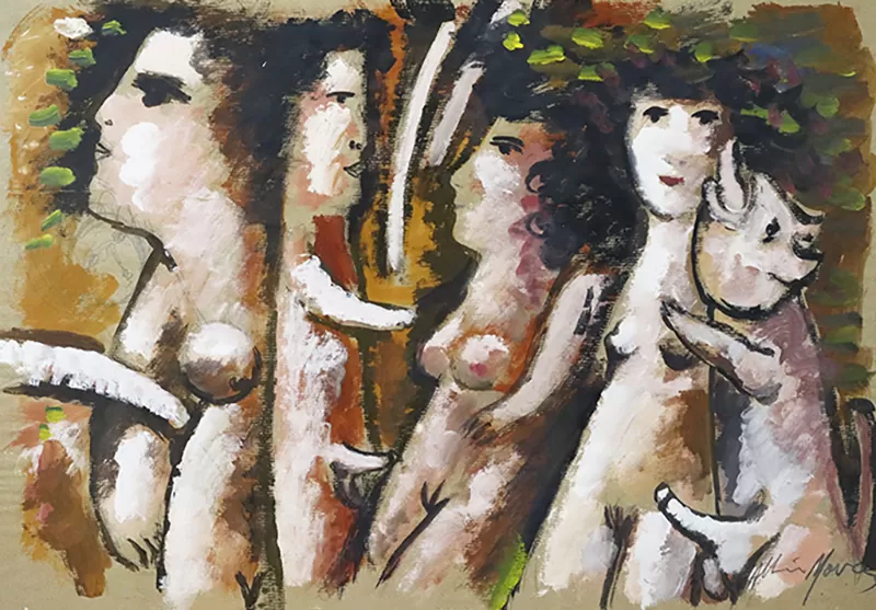 Albino Moura-s título-técnica miarta s papel