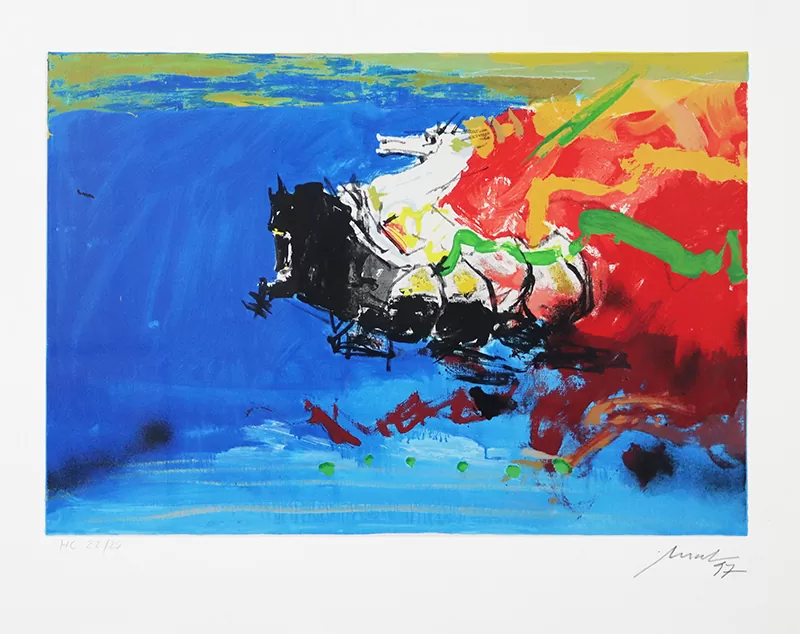 Artur Bual-cavalos-serigrafia s papel HC. 22/25