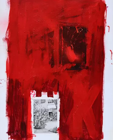 Artur Bual - sem título - técnica mista sobre papel colado em tela