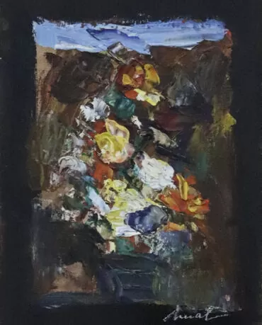 Artur Bual. Sem título. Acrílico sobre tela.