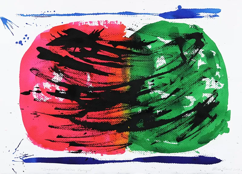 Elísio Canas-Série Portuagal-Departed-acrílico s papel