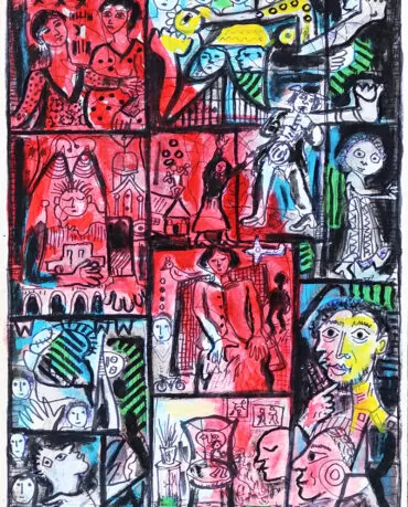 Filinto Viana- sem título- acrílico s papel