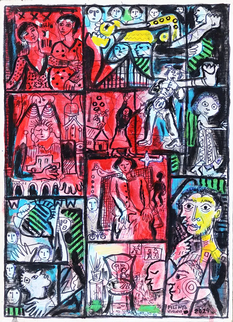 Filinto Viana- sem título- acrílico s papel