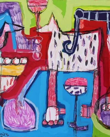 João Paramés - Os contadores de histórias - Técnica mista s tela