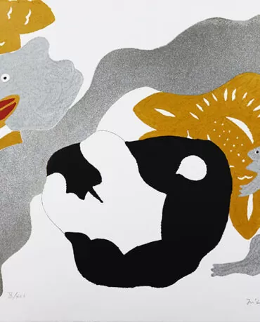 José de Guimarães-Série Hong Kong-serigrafia s papel IV-XXV-57X76 cm-Paulo Parreira