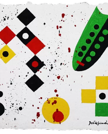 José de Guimarães. Sem título. Guache sobre papel artesanal