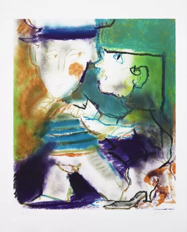 Júlio Pomar-Marujo e companhia-Litografia s papel