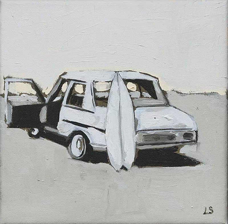 Leonor Saunders - Vibes III- óleo s tela