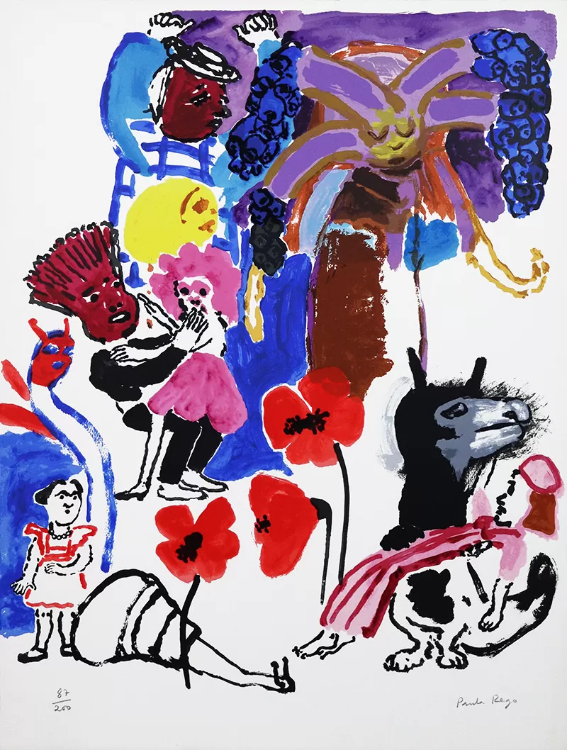 Paula Rego-s título-serigrafia s papel