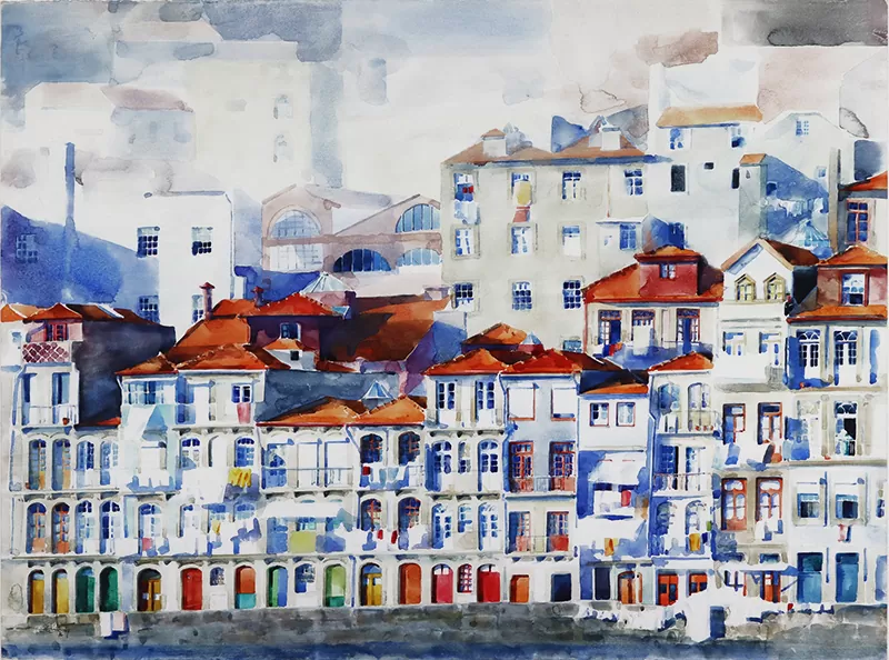 Paulo Ossião-s título-aguarela s papel-57x76 cm1986