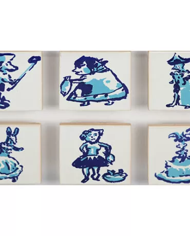 Pedro Proença - sem título-múltiplo de 6 azulejos