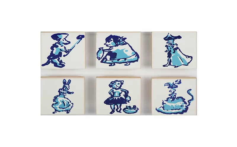 Pedro Proença - sem título-múltiplo de 6 azulejos