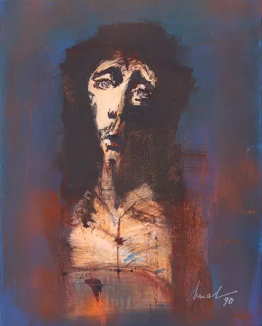Artur Bual - Cristo - Acrílico sobre tela