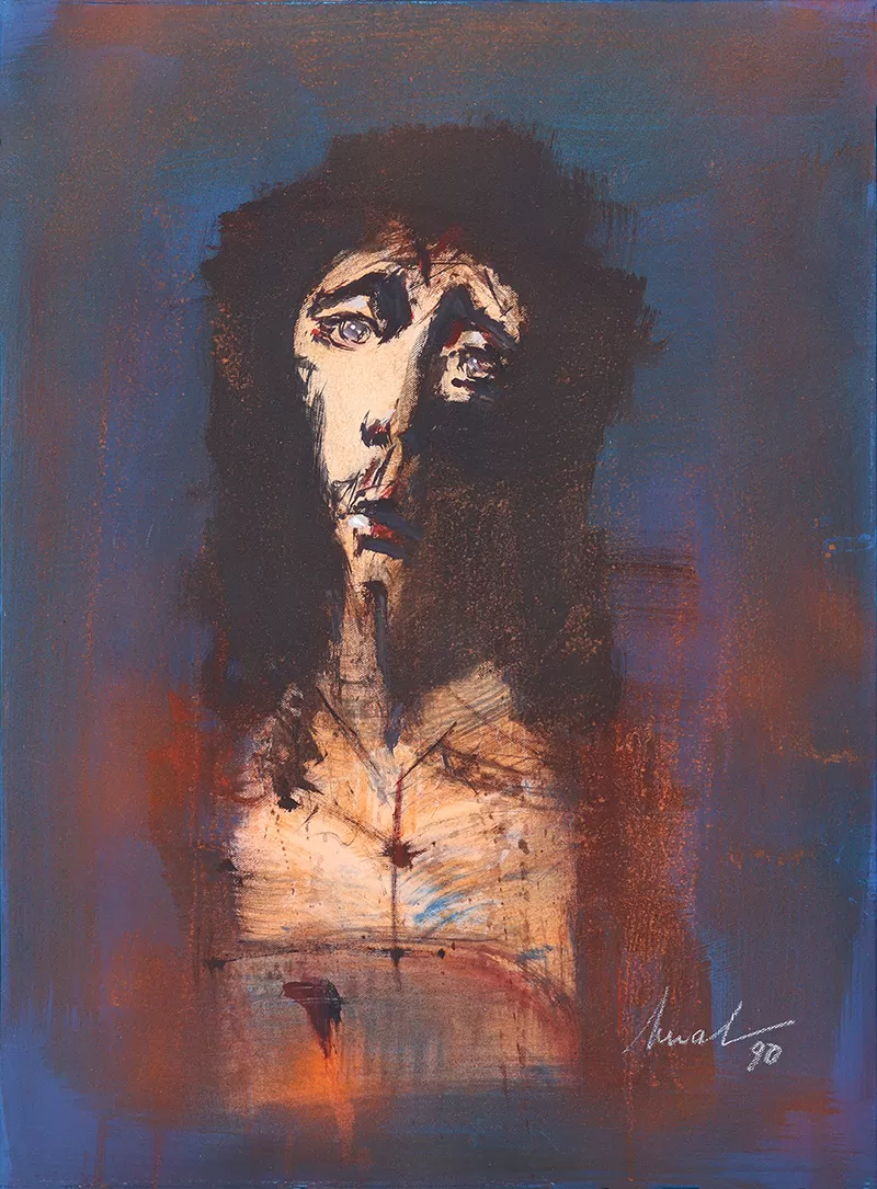 Artur Bual - Cristo - Acrílico sobre tela