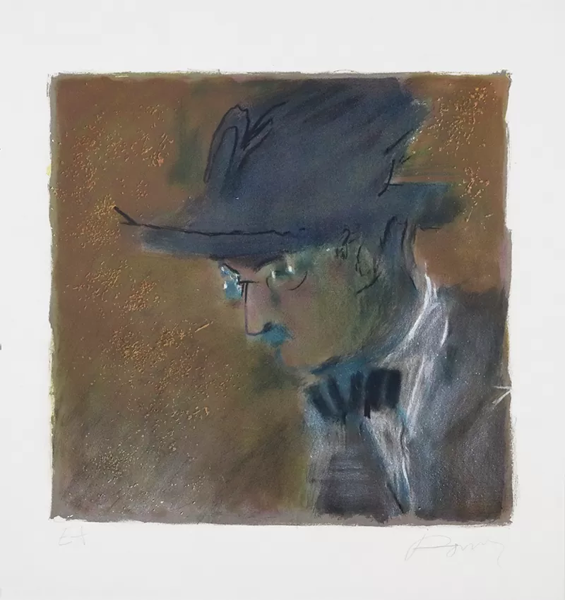 Júlio Pomar - Fernando Pessoa - serigrafia s papel