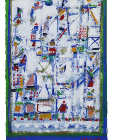 Manuel Cargaleiro - sem título - guache sobre papel