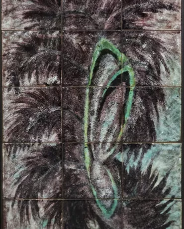 Artur José - s título - Painel de 15 azulejos - Dimensão: 72 x 43 cm-1965