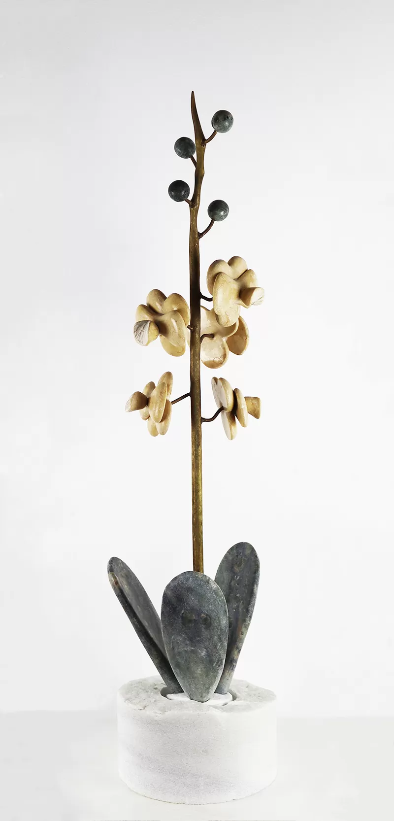 Carlos Rodrigues-s título-Escultura em mármore-65x15 cm