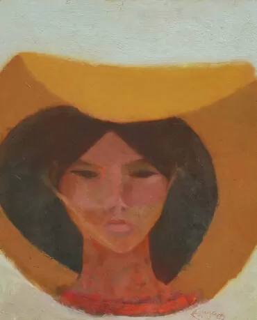 Espiga Pinto - Retrato da Maria - óleo s madeira