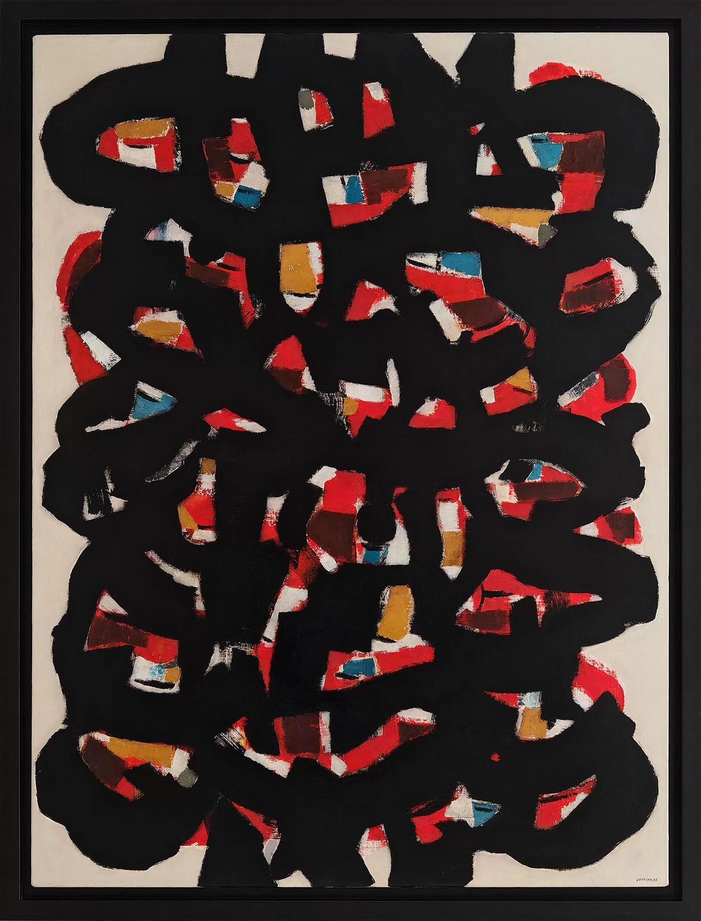 Justino Alves - Formas circulares - Dimensão: 130 x 97 cm-2005