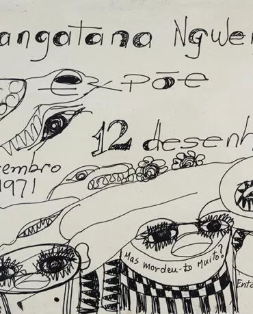 Malangatana-s título - desenho a tinta da china s papel