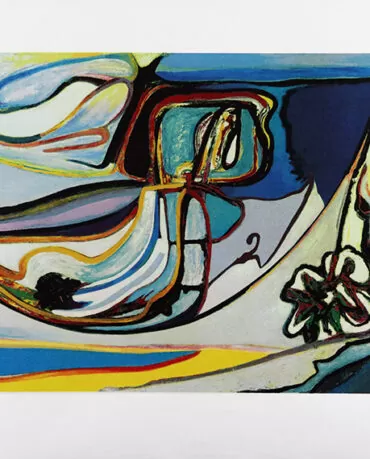 Mário Cesariny - sem título - serigrafia s papel nº 45/200