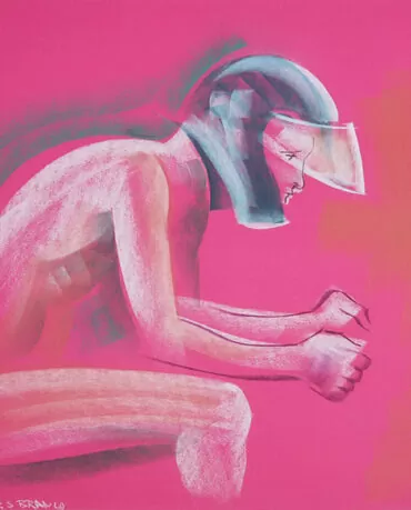 Soares Branco - s título - pastel s papel- Dimensão: 49 x 63 cm -1996