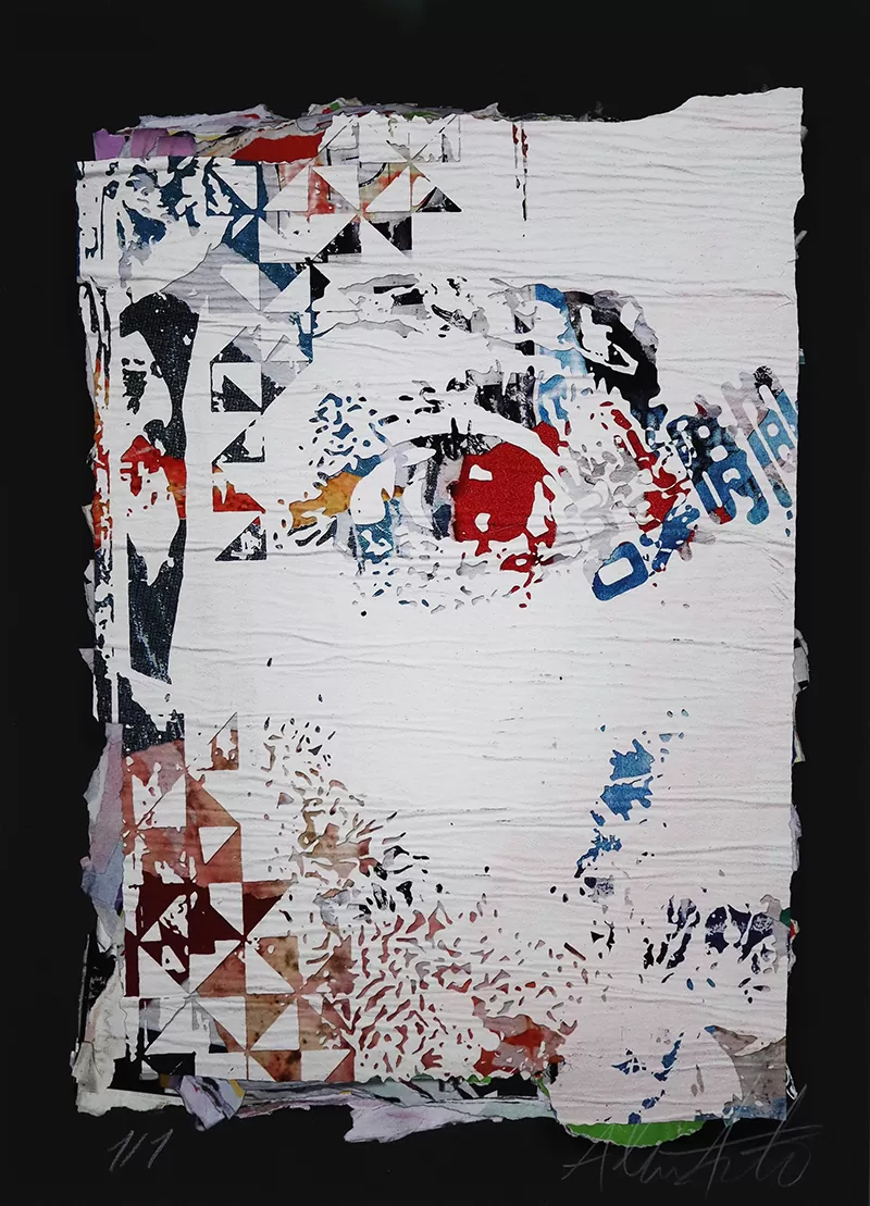 Vhils - Layers -Impressão única sobre papel