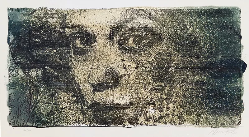Vhils - Peroxide - serigrafia s papel nº 180/250-Dimensão: 50 x 100 cm