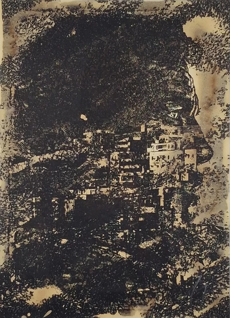 Vhils - Purpose - Risografia s papel