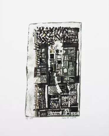 Vieira da Silva. Claustra - Serigrafia sobre papel nº 59/160