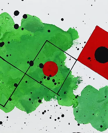 José de Guimarães - s título - Guache s papel -Dimensão: 13 x 24 cm
