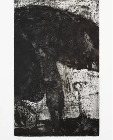Júlio Resende - Ribeira Negra - Gravura s papel