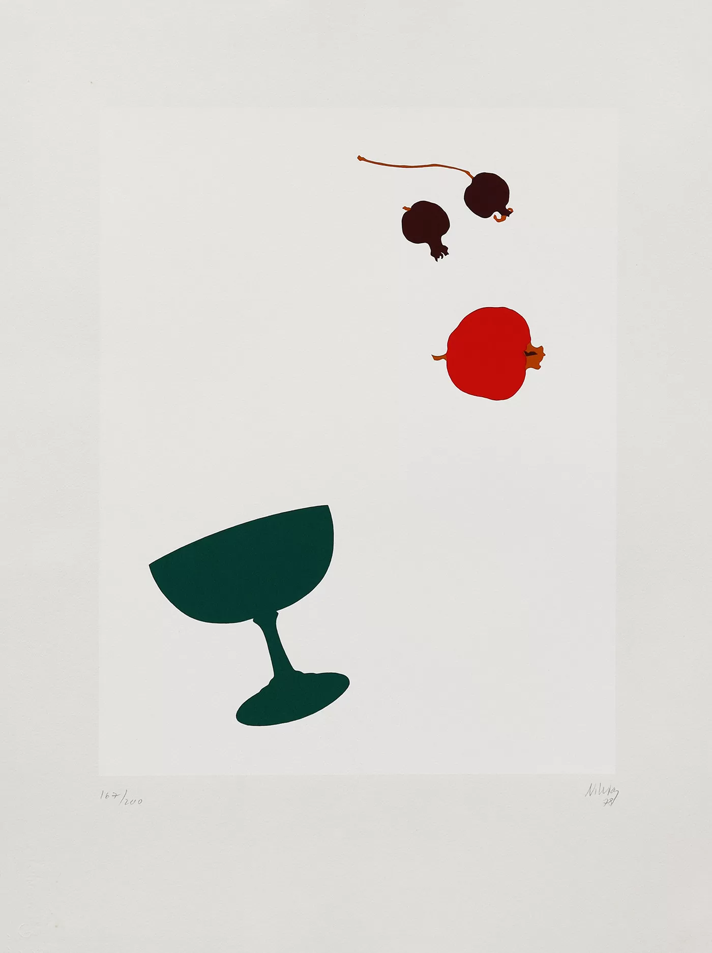 Nikias Skapinakis, s título, serigrafia s papel